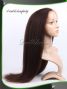 24inch kinky straight malaysian remy hair lace front wig